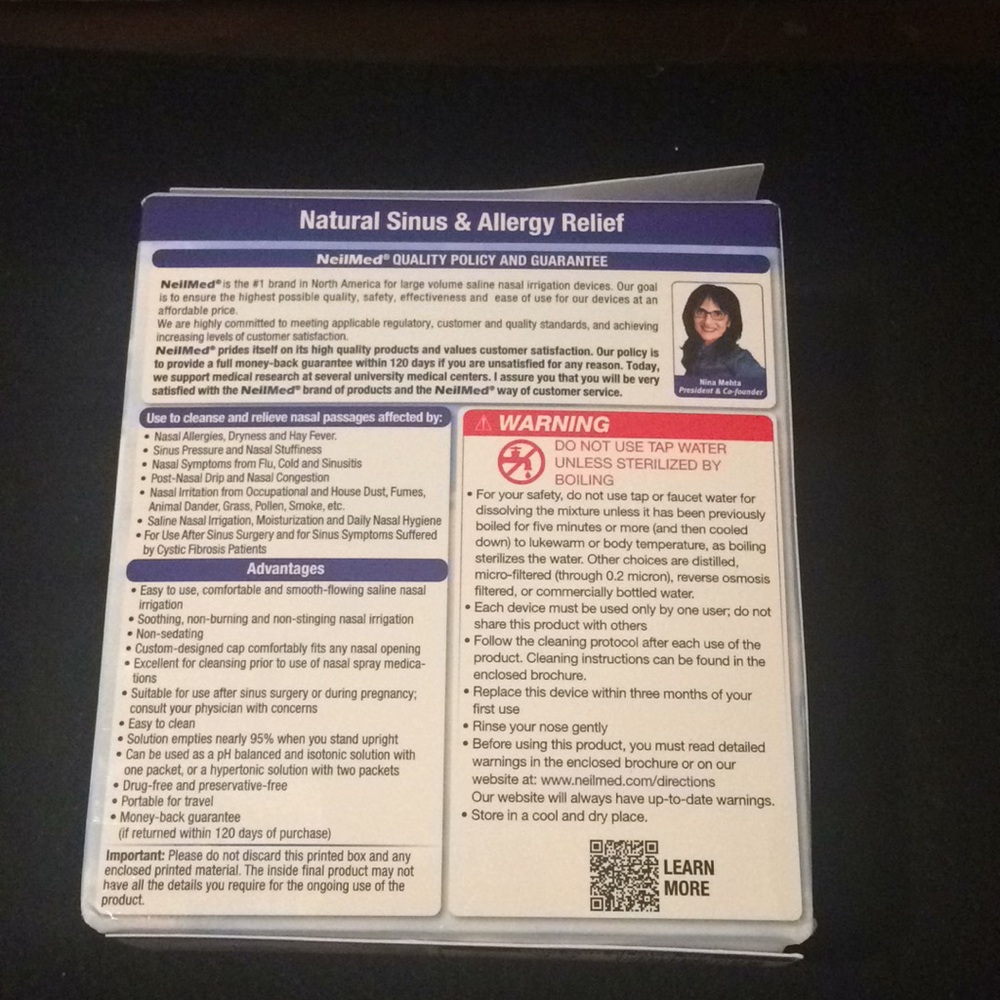 NeilMed Sinus Rinse Kit - Picture 2 of 4